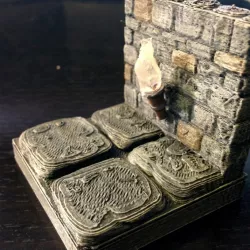 OpenForge Stone Torch Wall