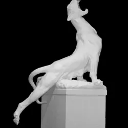 Panther Statue of the Jules Anspach Fountain