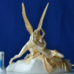 Psyche Revived by Cupid's Kiss at The Louvre, Paris (remix)