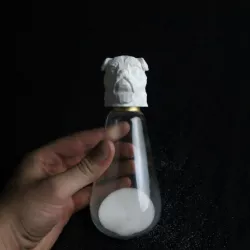'Pug Life' Salt and Pepper Shaker from an Old Lightbulb!