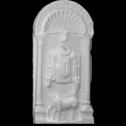 Relief with the Empty Throne of Christ