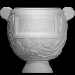 Roman Cinerary Urn inscribed for Caesennia Grapte