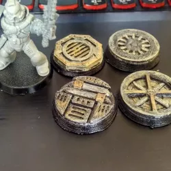 Round Textured Bases