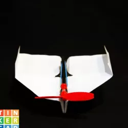Rubber Band Powered Plane #TINKERFUN
