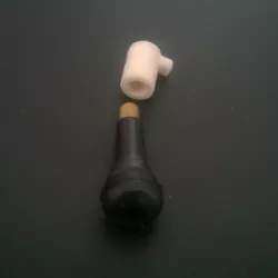 Schrader valve air duster valve top