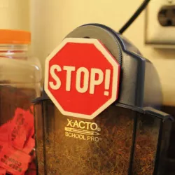 Sharpener stopper
