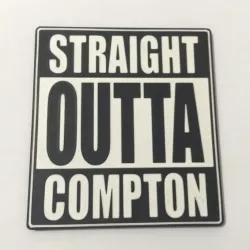 Straight Outta Compton Logo Coaster