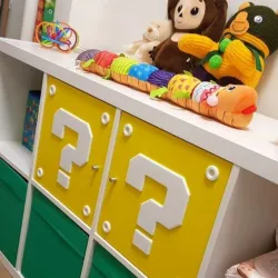 SUPER MARIO QUESTION MARK BLOCK IKEA FOR SHELFS