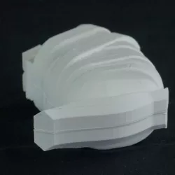 Thorn Handle Split and dowel holes for a perfect join after printing