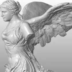 Venus head Meshup with Winged Victory of Samothrace