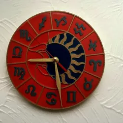 Wall Clock Zodiac Circle