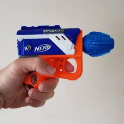 "Zapper" barrel mod for NERF Reflex IX-1