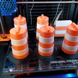 1:10 Scale traffic drum for Multi Color