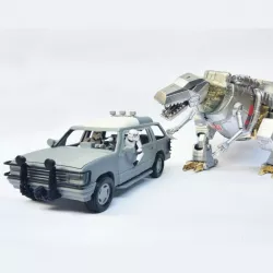 1:18 JURASSIC PARK CAR FOR 3.75 INCH FIGURE NO SUPPORT