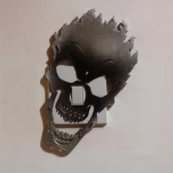 $1.30fire skull Light switch cover