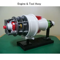 $10.00Turboshaft Engine, with Radial Compressor and Turbine