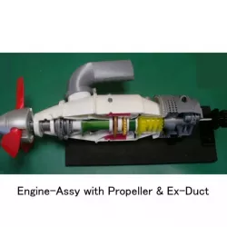 $15.00Turboprop Engine, for Business Aircraft, Free Turbine Type, Cutaway