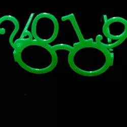2019 Foldable New Year's Glasses