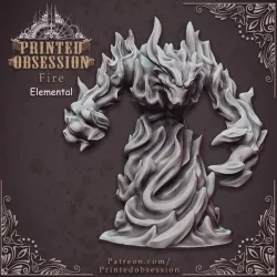 $3.00Fire Elemental - DND Miniature