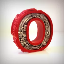 $3.00Steampunk letter O