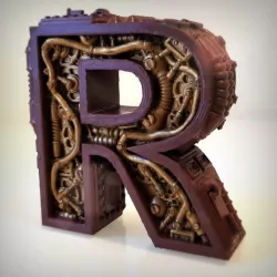 $3.00Steampunk letter R