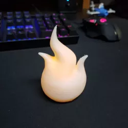 3D Flame LED candle