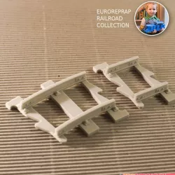 $4.55Short tracks set: curved, straight (No2A, No1B) - Euroreprap Railroad System