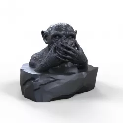 $5.00Three Wise Monkeys: Iwazaru Sculpture