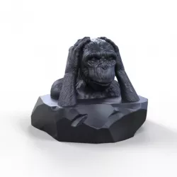 $5.00Three Wise Monkeys: Kikazaru Sculpture