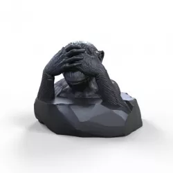 $5.00Three Wise Monkeys: Mizaru Sculpture