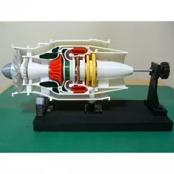 $5.00Turbofan Engine, for Business Aircraft, Cutaway