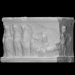 Altar with the rape of Persephone relief