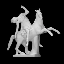 Amazon on horseback