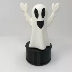 Animated & Illuminated Happy Ghost