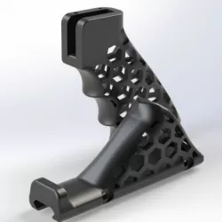 AR-15 Skeleton HexCut Grip Combo