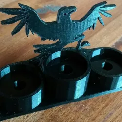 Atomizer Stand with Crow