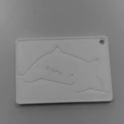 Bongo cat keychain