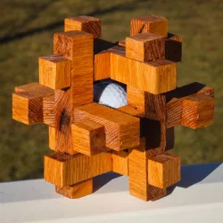 Caged Golf Ball Puzzle