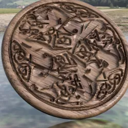 Celtic horses drink-coaster