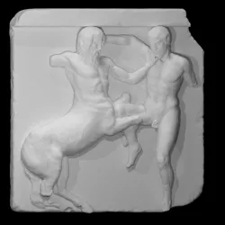 Centaur and Lapith locked in combat