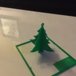 Christmas Tree 3D Popcard