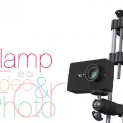 Clamp for vertical use. Photo and video shooting