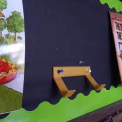 Cork-board Book display
