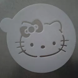 Cute Hello Kitty Cake Stencil