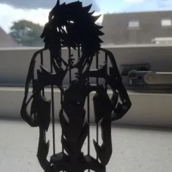 Death Note L sitting statue