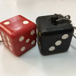dice keychain