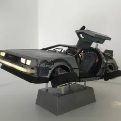DIY DeLorean Time Machine with lights!!