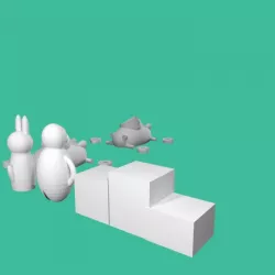 Entre from Kevin Vu :Bonza, Buddy Bunny, stand, and racecars