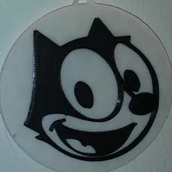 Felix the Cat (face only) fridge magnet & ornament / IEC3D