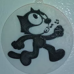 Felix the Cat - Whistling, Magnet & Ornament / IEC3D